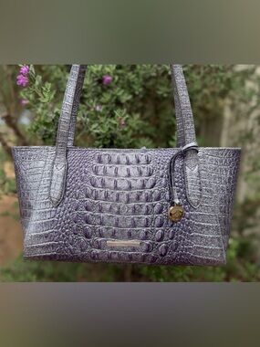 NWT Brahmin Purple Glitter Tonya Shoulder bag FIRM SALE